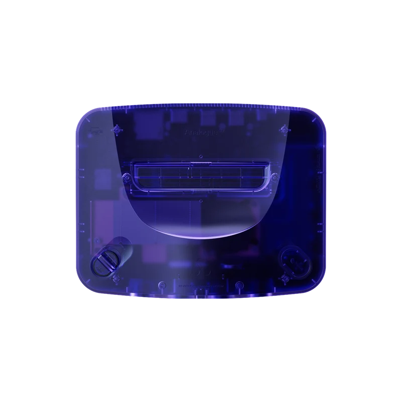 Analogue 3D console in translucent Grape Purple