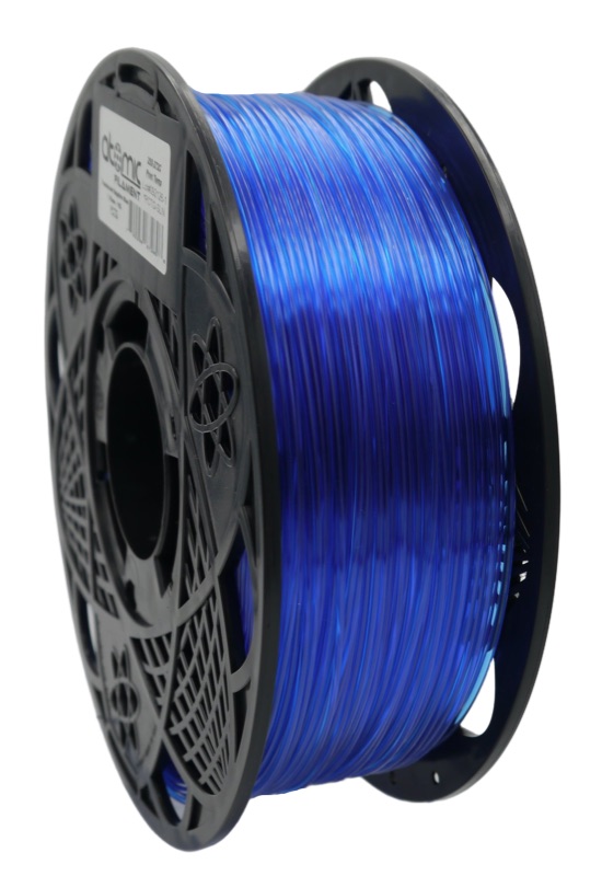 Atomic Filament Sapphire Blue PCTG PRO — Translucent Blue filament spool