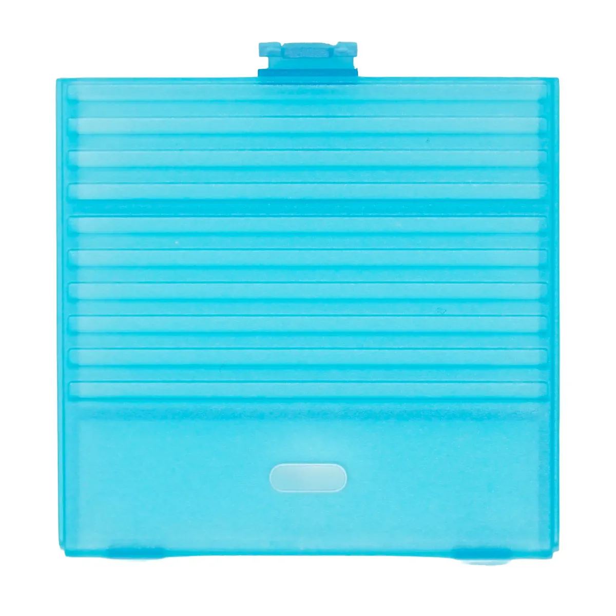 HISPEEDIDO Game Boy battery cover in clear glow-in-the-dark blue