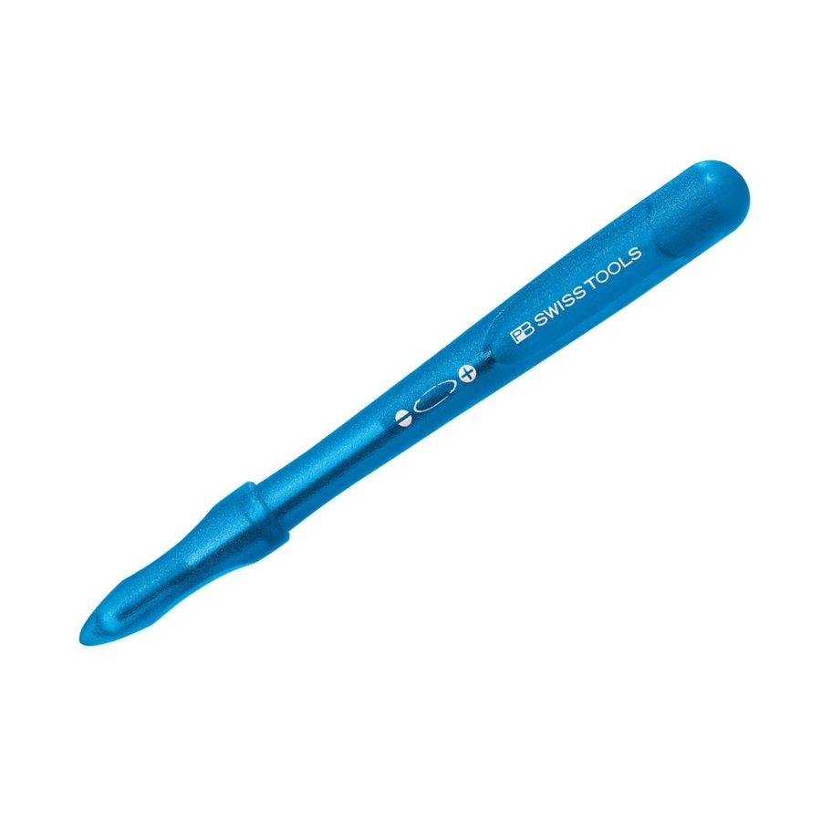 PB Swiss Tools Insider Pen pocket tool with pearly translucent blue handle