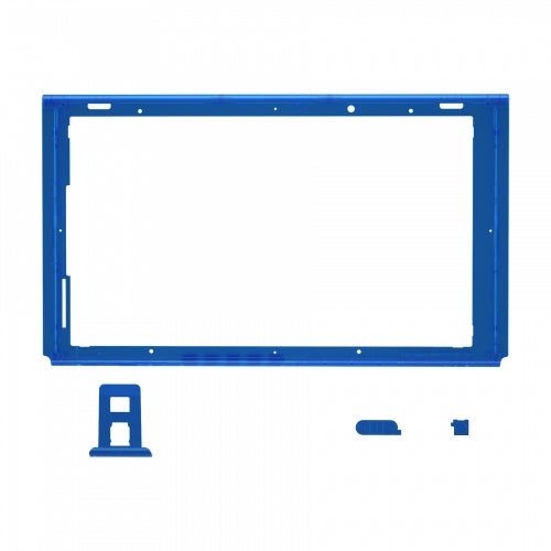 eXtremeRate Nintendo Switch front frame in clear blue