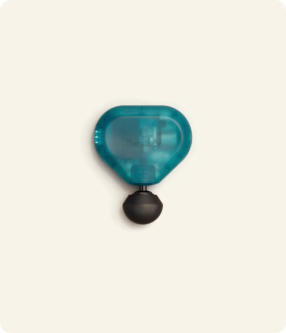 Theragun Mini 3rd Gen massage gun in translucent blue Blue Raspberry