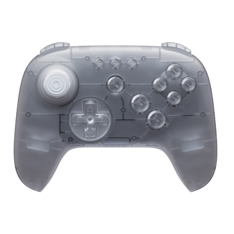 8BitDo 64 Bluetooth Controller Prototype Glacier in translucent frosted Glacier clear