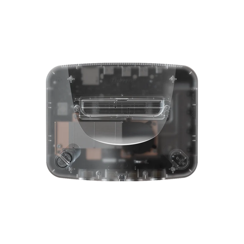Analogue 3D console in translucent clear