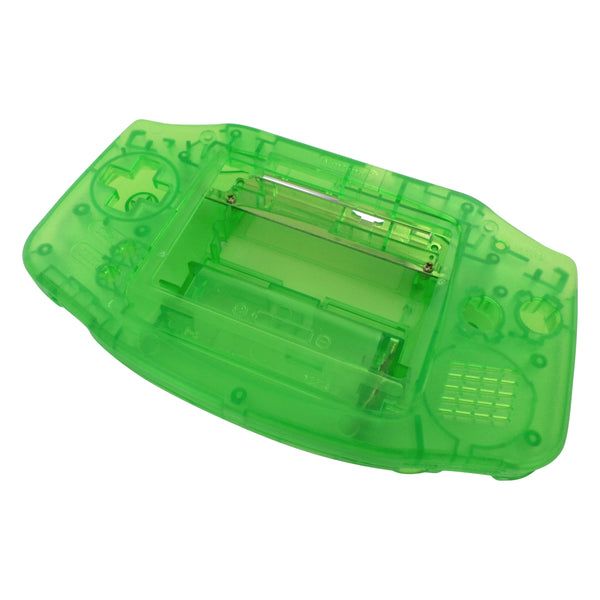 FunnyPlaying Game Boy Advance shell in clear green
