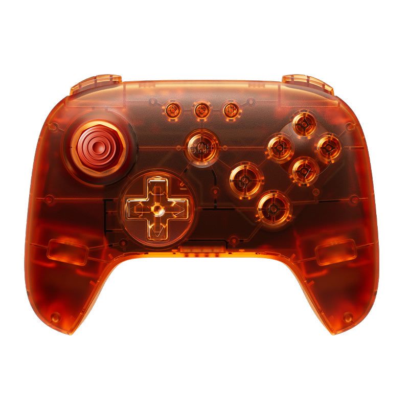 8BitDo 64 Bluetooth Controller Funtastic Fire in translucent orange