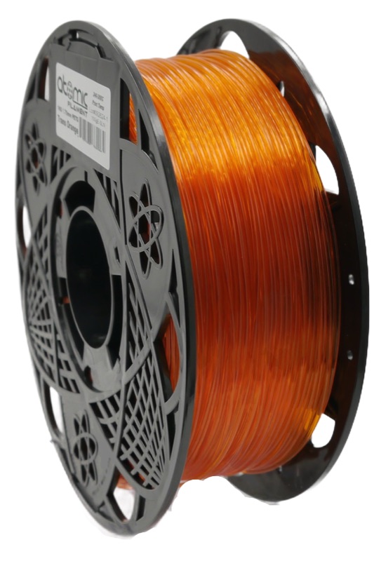 Atomic Filament Bright Orange PETG PRO — Translucent Orange filament spool