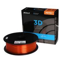 Inland translucent orange PETG+ 3D printer filament spool