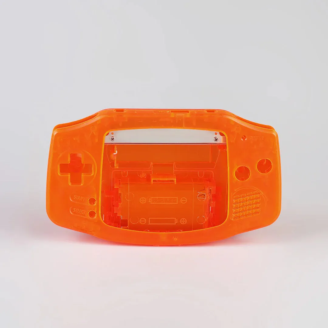 FunnyPlaying clear orange Game Boy Advance shell and IPS kit