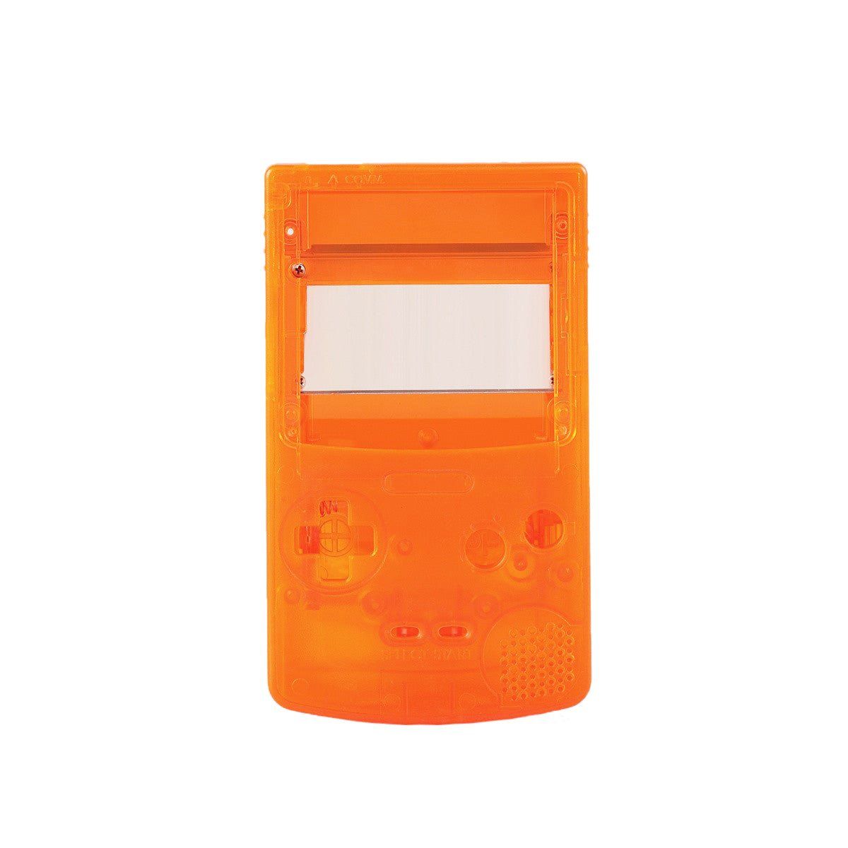FunnyPlaying Game Boy Color IPS Shell — Clear Orange