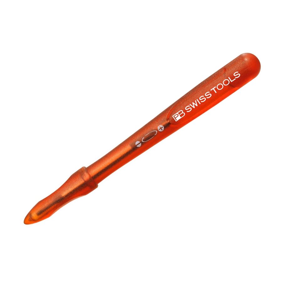 PB Swiss Tools Insider Pen pocket tool with translucent red-orange handle