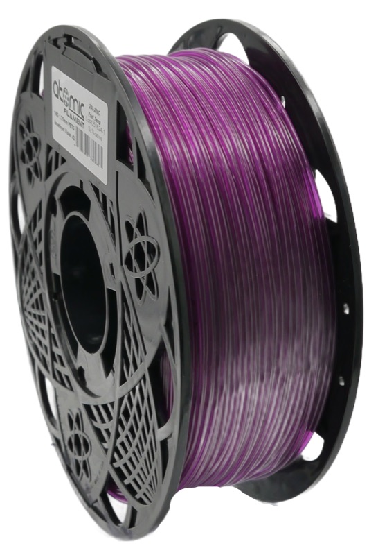 Atomic Filament Amethyst Violet Gemstone PETG PRO — Translucent Purple filament spool