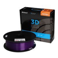 Inland translucent purple PETG+ 3D printer filament spool