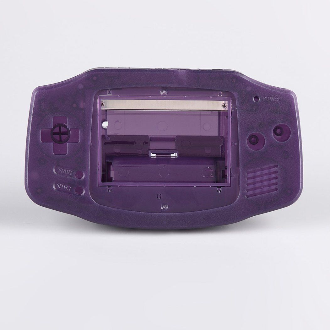 FunnyPlaying clear purple replacement shell for Game Boy Advance