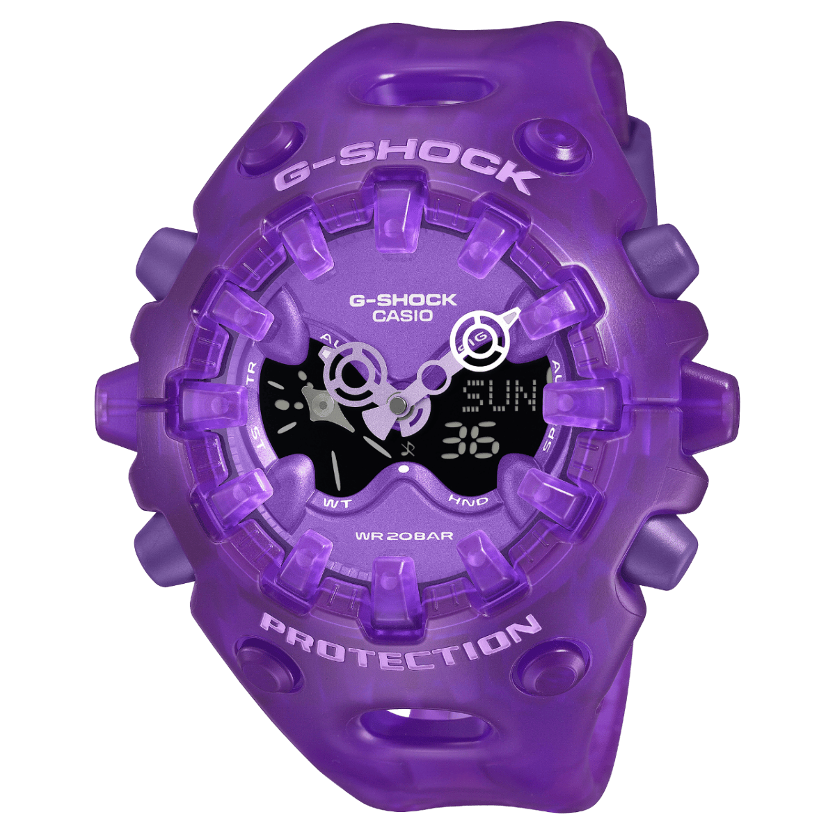 Casio G-Shock GA-V01SKE-6A — Transparent Pack Crystal Purple