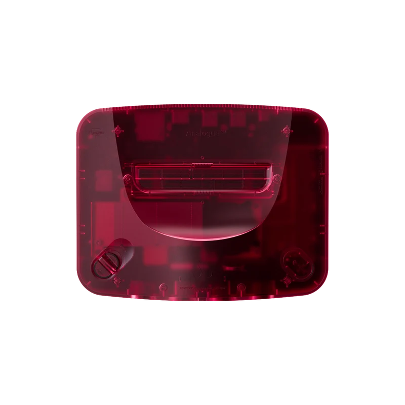 Analogue 3D console in translucent Watermelon Red