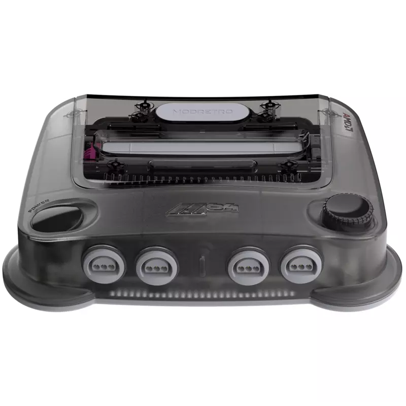 ModRetro M64 console in translucent smoke
