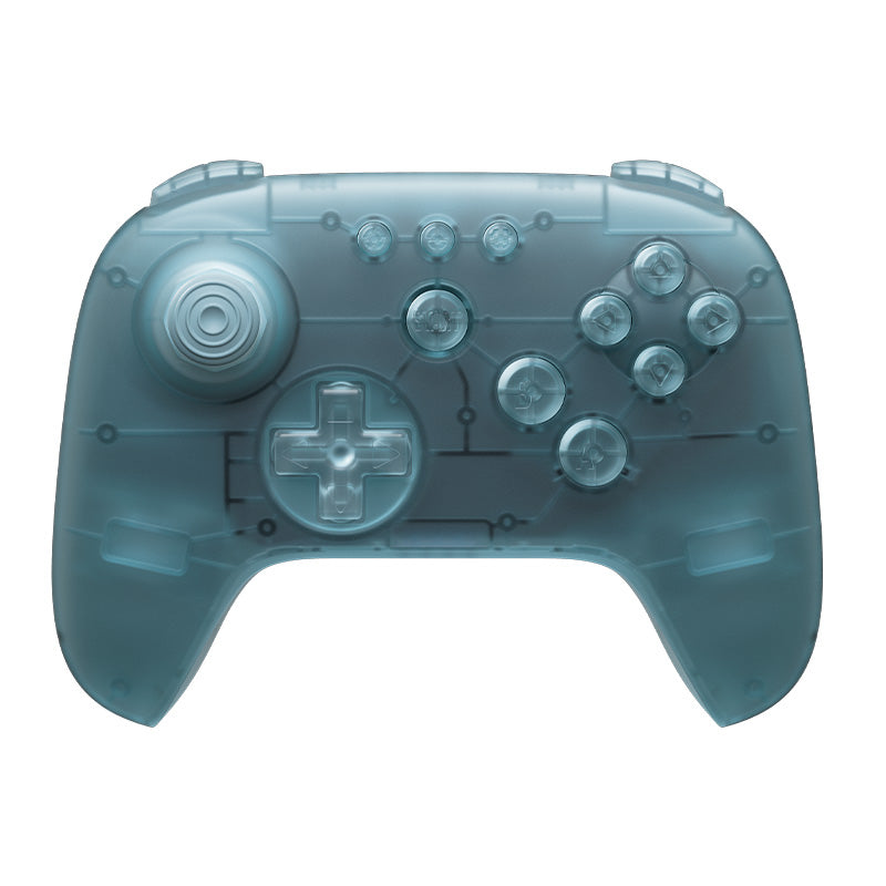 8BitDo 64 Bluetooth Controller Prototype Ghost in translucent frosted Ghost blue-gray