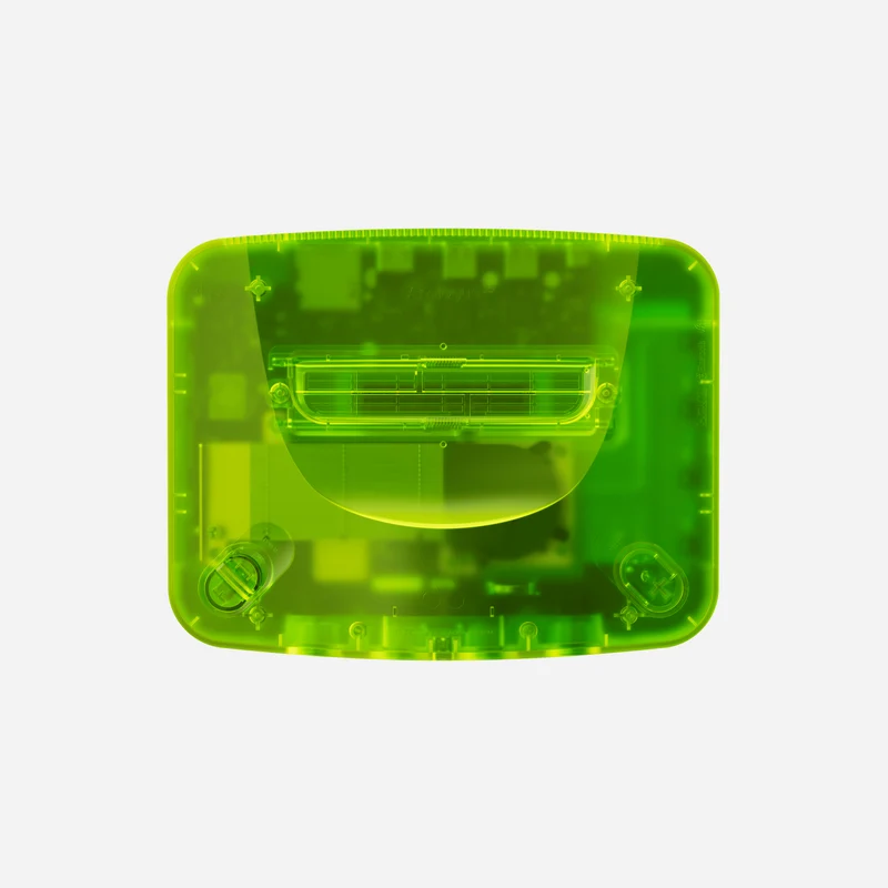 Analogue 3D console in translucent Extreme Green
