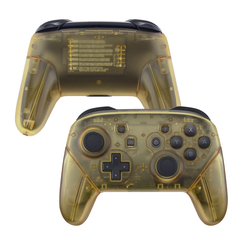 eXtremeRate Switch Pro Controller Full Shell — Clear Amber Yellow