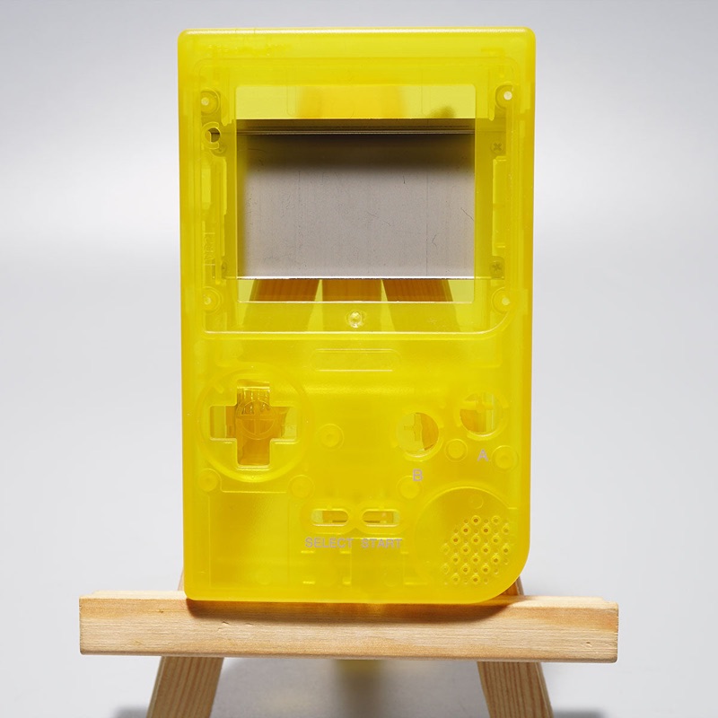 FunnyPlaying Game Boy Pocket RetroPixel IPS Shell — Clear Yellow