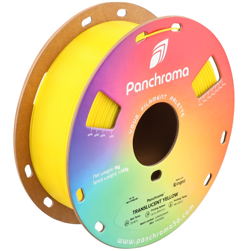 Polymaker Panchroma Translucent PLA — Translucent Yellow